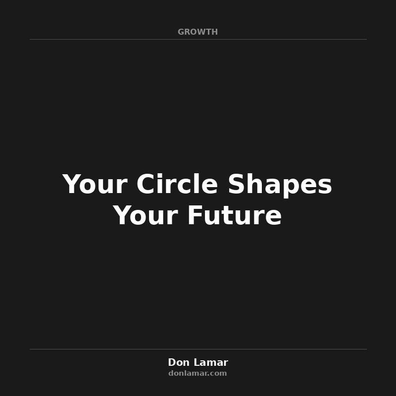 Your Circle Shapes Your Future